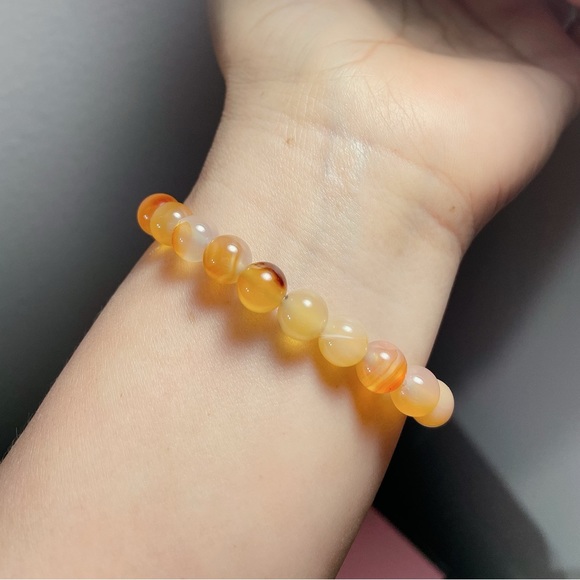 Natural Stone - Natural Agate Crystal Healing Bracelets 8mm - Picture 3 of 3